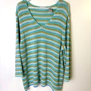 Villager Striped Knit Sweater